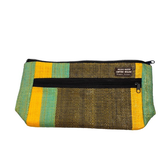 Entre Hilos Handbags - Entre Hilos Handwoven Cosmetic Bag Matagalpa Nicaragua Indigenous Artisan Pouch